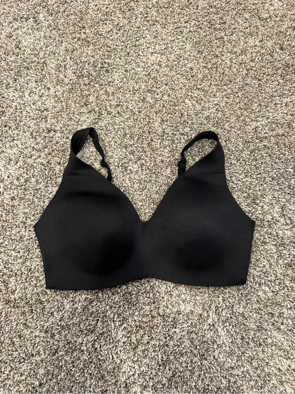 Wacoal 856326 Bra Womens 34DDD Black Wireless Full Coverage Adjustable Strap